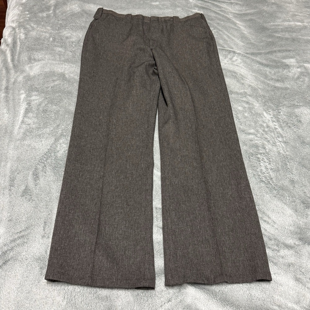 Circle S Mens Brown Western Dress Pants Keystone Scalloped Pocket 36x30 Vtg USA